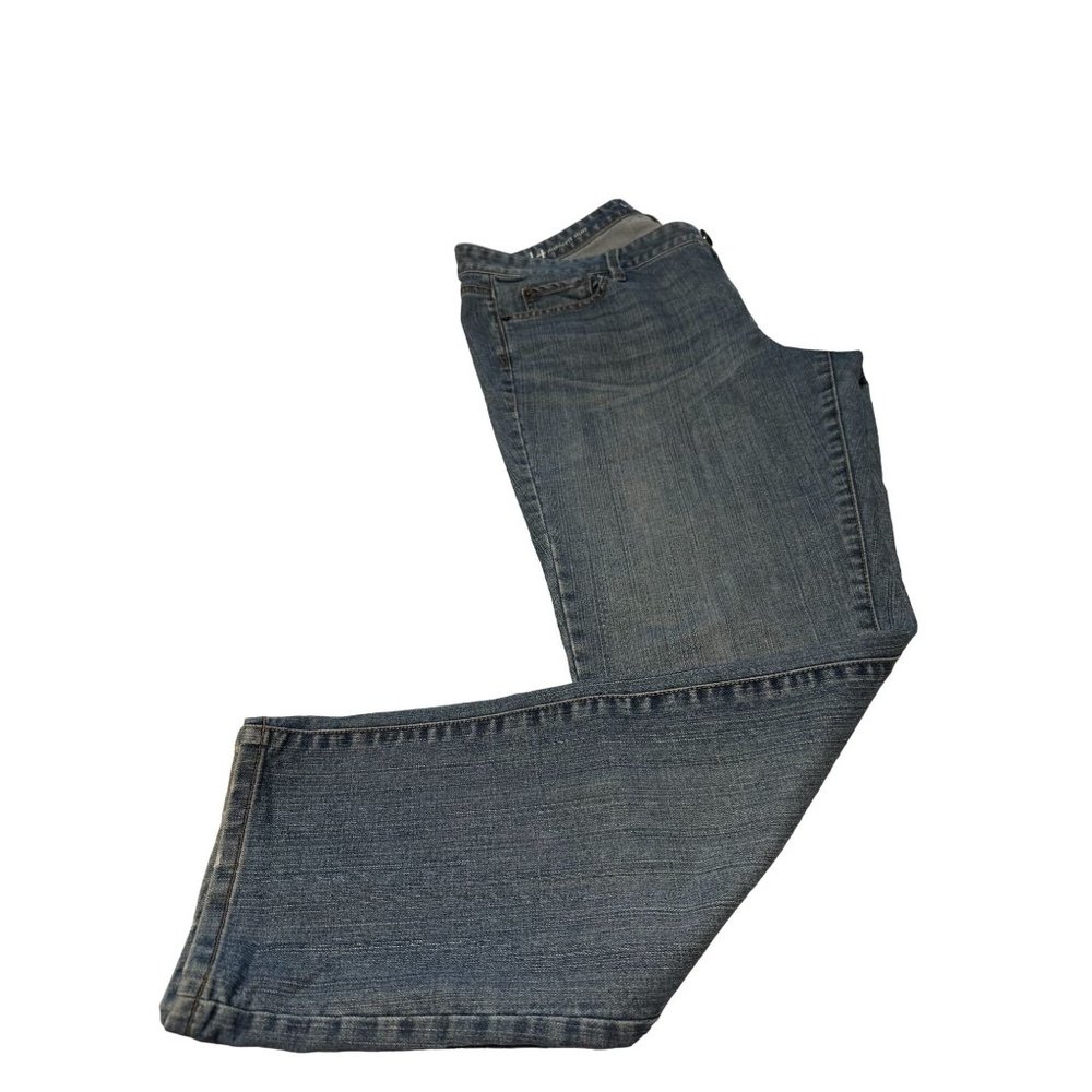 Loft Ann Taylor Mid Rise Modern Slim Jeans Blue Med Wash size 14 - Picture 7 of 15